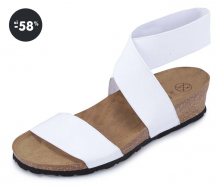 Dámské letní sandály bílé OJJU (levně)