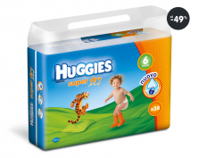 Pleny v akci Huggies Super Dry Double Pack Extralarge 6 