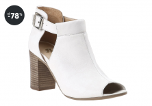 Výprodej - Baťa dámské boty kožené bílé (vysoký podpatek)